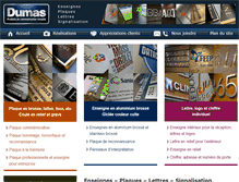 Tablet Screenshot of enseignesdumas.com